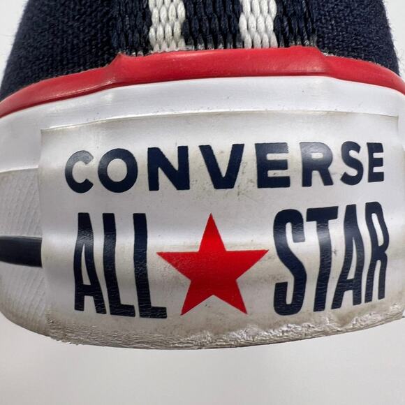 Converse All Star 567039F Red White & Blue Double Upper, Tongue & Laces Size 8 - Picture 11 of 13